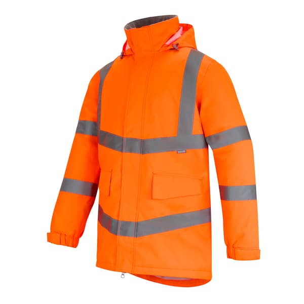 Regatta Pro Contract Dover Hi-Vis Parka för män L Orange Orange L