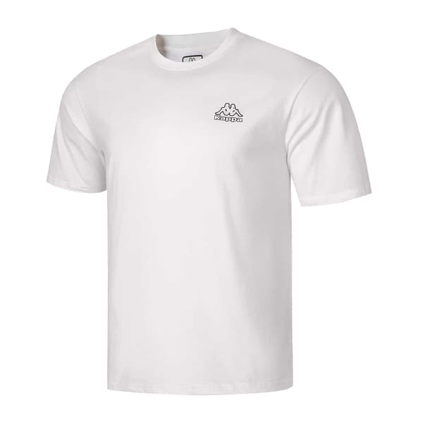 Kappa Herr T-shirt i bomull XL Vit White XL