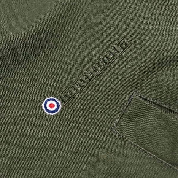 Lambretta Parka för män med Sherpafoder S Khakigrön Khaki Green S