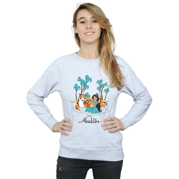 Disney Dam/Dam Aladdin Jasmine Abu Rajah Strandtröja Sports Grey L