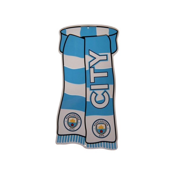 Manchester City FC Official Show Your Colours Sign One Size Sky Sky Blue/White One Size