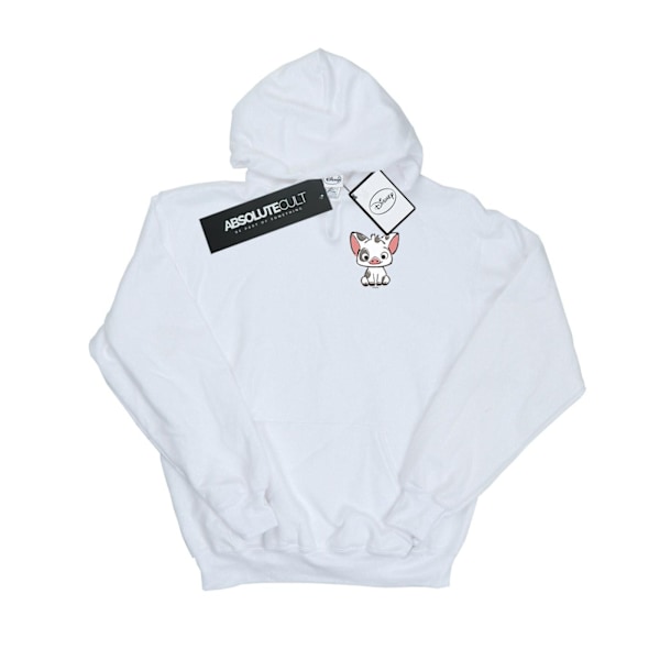 Disney Herr Moana Pua The Pig Brösttryck Hoodie 3XL Vit White 3XL