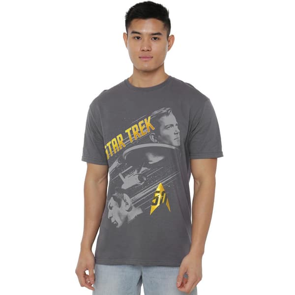 Star Trek Herr 50 År Frontier T-Shirt S Kolgrå Charcoal S