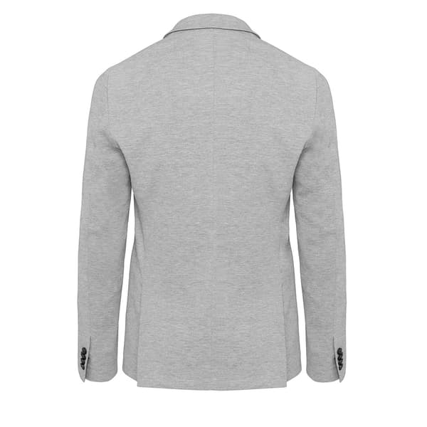 Kariban Herrstickad Kavaj 40 i Ljusgråmelerad Light Grey Heather 40 in