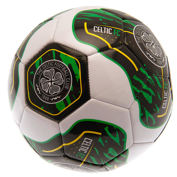 Celtic FC Tracer Träningsfotboll En Storlek Vit/Svart/Grön White/Black/Green One Size