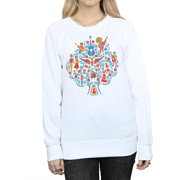 Disney Dam/Kvinnor Coco Träd Mönster Sweatshirt XXL Vit White XXL