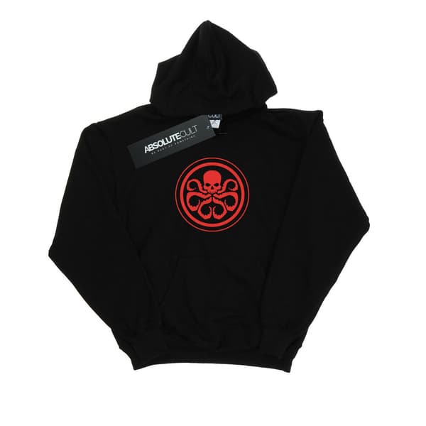 Marvel Herr Hydra Logotyp Huvtröja XL Svart Black XL