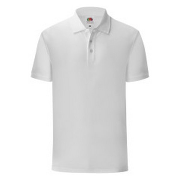 Fruit Of The Loom Herr Iconic Polo Shirt 3XL Vit White 3XL