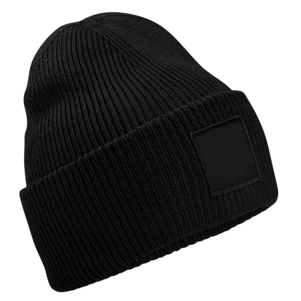 Beechfield Unisex Vuxen Tonal Patch Muddad Mössa En Storlek Svart Black One Size