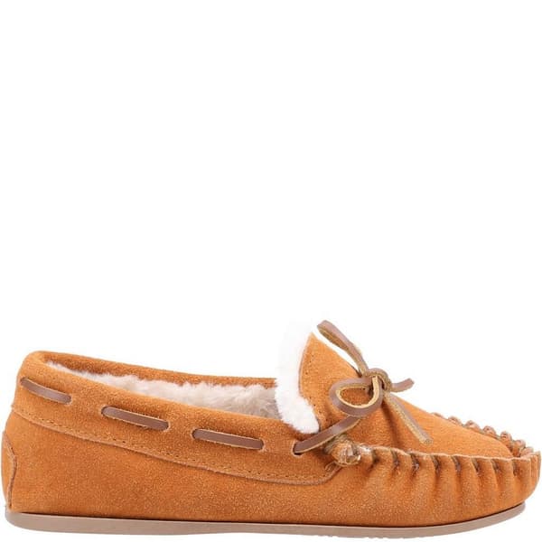 Hush Puppies Barn/Barn Addison Mockaskor i mocka 1 UK Tan Tan 1 UK