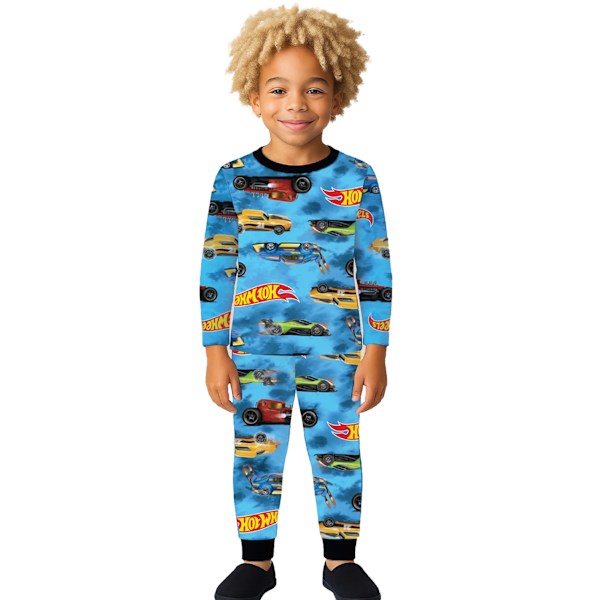 Hot Wheels Barn/Barn Bilar Logotyp Lång Pyjamas Set 2-3 År M Multicoloured 2-3 Years