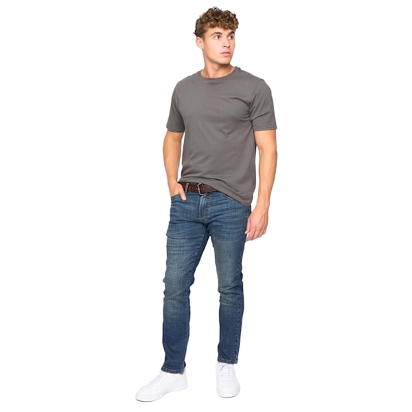 Bewley & Ritch Herr Newbury Raka Tvättade Jeans 32R Mörk Tvätt Dark Wash 32R