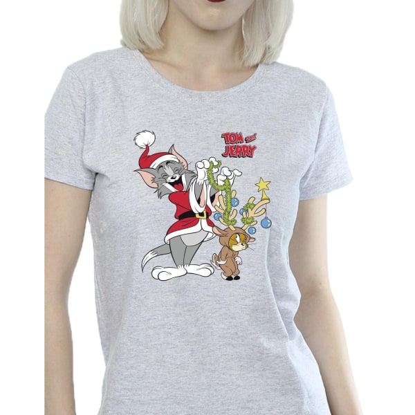 Tom & Jerry Dam/Damjul Jul Ren T-shirt i Bomull M S Sports Grey M