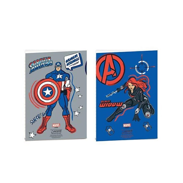 Avenger Hero Club A5 anteckningsbok (2-pack) En storlek Flerfärgad Multicoloured One Size