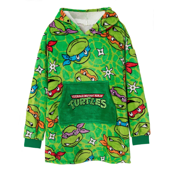Teenage Mutant Ninja Turtles Pojk Hoodiefilt 6-8 År Grön Green 6-8 Years