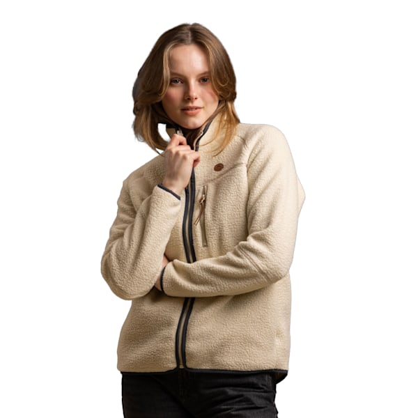 Trespass Dam/Kvinnor Quake Läder Trim Fleece Jacka XXL Gho Ghost XXL