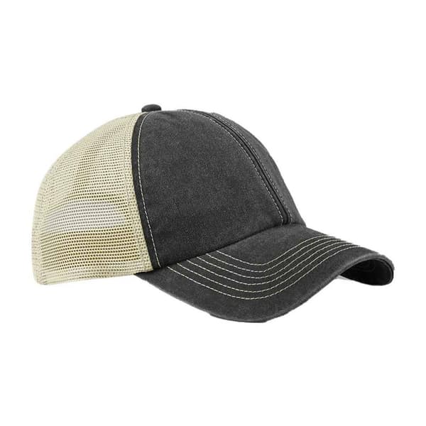Beechfield Vintage 6 Panel Trucker Keps One Size Svart/Sten Black/Stone One Size