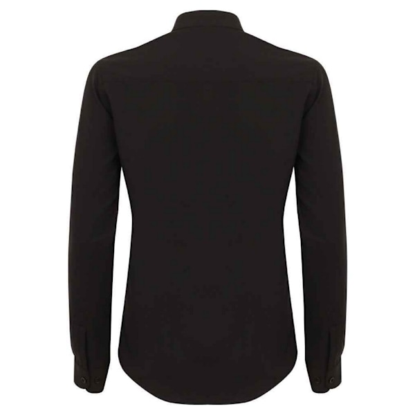 Henbury Dam/Kvinnor Antibakteriell Mandarin Krage Rullärm Black L