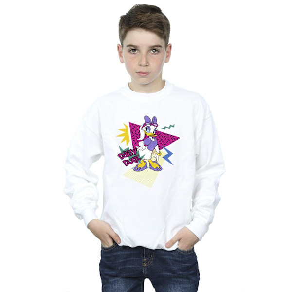 Disney Boys Daisy Duck Cool Sweatshirt 12-13 år Vit White 12-13 Years