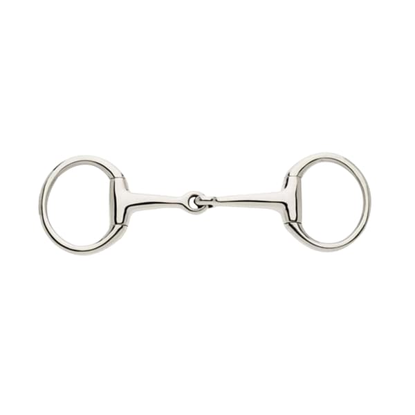 Lorina enkelledad Eggbutt Bradoon 3,5 tum Silver Silver 3.5in