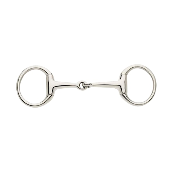 Lorina enkelledad Eggbutt Bradoon 5,25 tum Silver Silver 5.25in