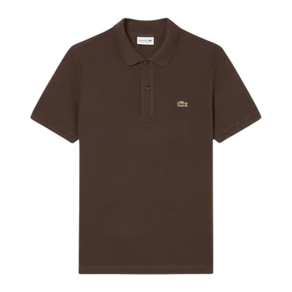 Lacoste Herr Klassisk Kortärmad Pikétröja S Brun Brown S