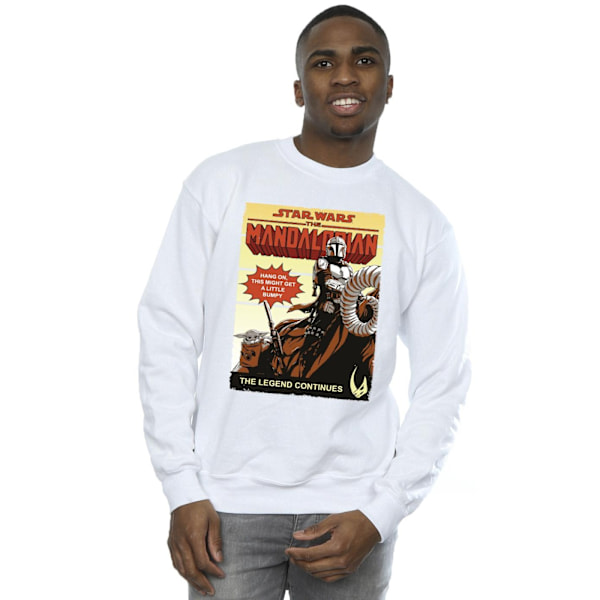 Star Wars The Mandalorian Herr Bumpy Ride Sweatshirt L Vit White L