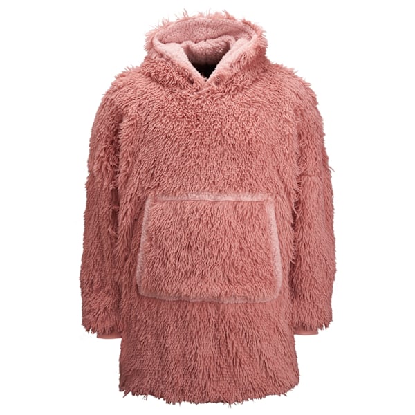 Ribbon Unisex Vuxen Sherpa Vändbar Oversize Hoodie En Storlek Pink One Size