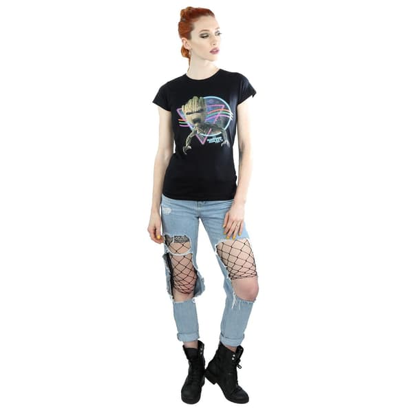 Marvel Dam Guardians Of The Galaxy Neon Groot Bomull Black L