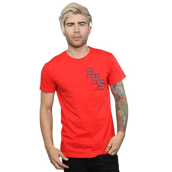 Disney Herr High School Musical The Musical EHS Logotyp Brösttryck Red M