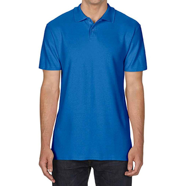 Gildan SoftStyle Double Pique Poloskjorta 4XL Royal Blue Royal Blue 4XL