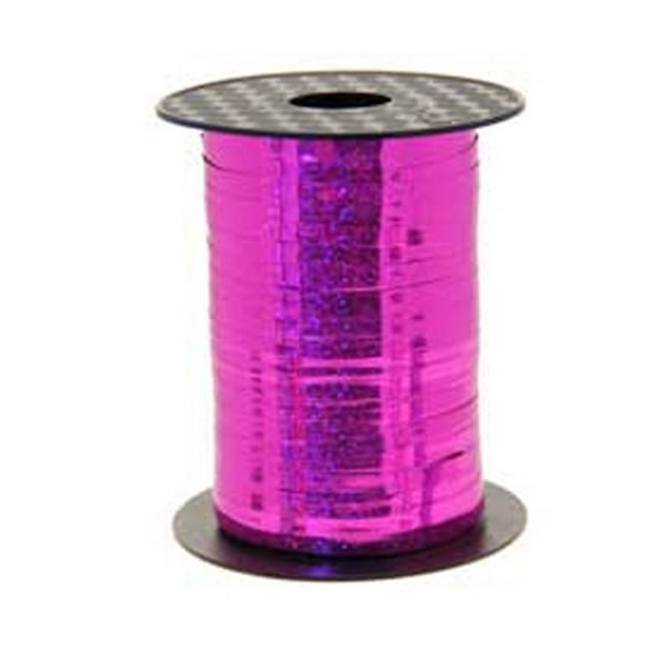 Apac Holografisk 250 meter lockig band en storlek Cerise Cerise One Size