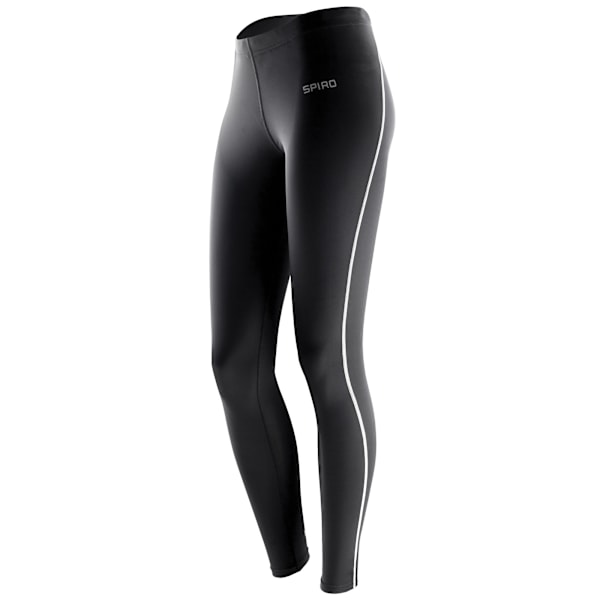 Spiro Dam/Kvinnors Bodyfit Performance Baslager Leggings XL- Black XL-2XL