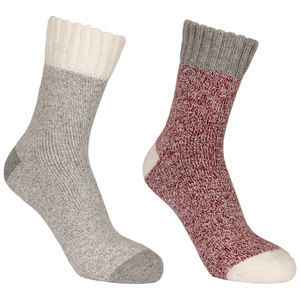 Trespass Unisex Adult Inigo Socks 7 UK-11 UK Grå/Cherry Marl Grey/Cherry Marl 7 UK-11 UK