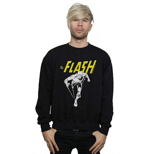 DC Comics Herr The Flash Mono Action Pose Sweatshirt L Svart Black L