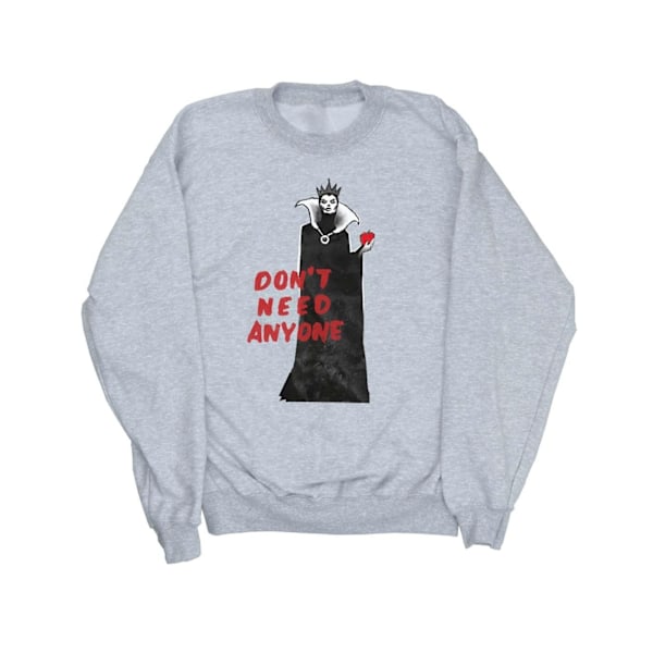 Disney Girls Villains Don´t Need Anyone Sweatshirt 9-11 År S Sports Grey 9-11 Years