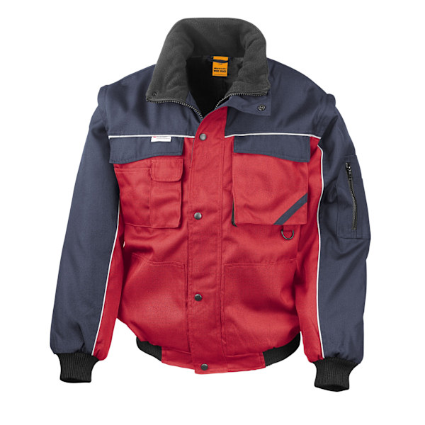 WORK-GUARD by Result Herr tung jacka M röd/marinblå Red/Navy M