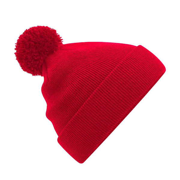 Beechfield Barn/Barn Original Pom Pom Beanie En Storlek Klassisk Röd Classic Red One Size