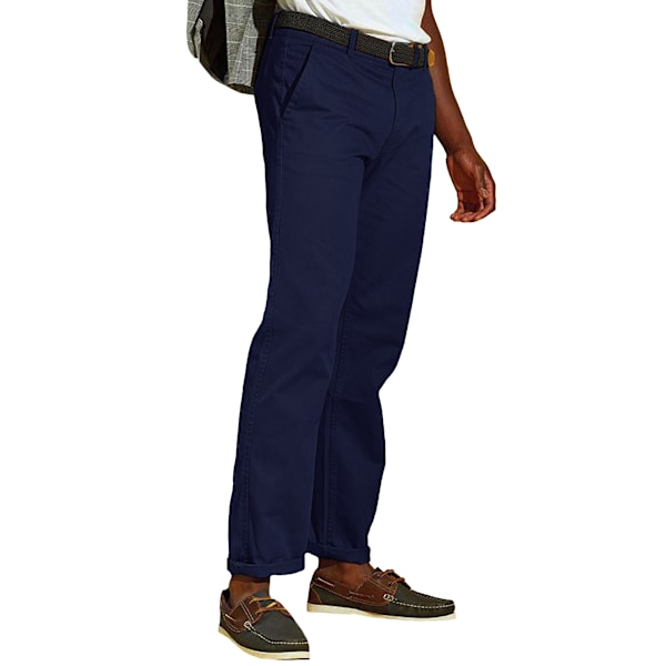 Asquith & Fox Klassiska Casual Chinos/Byxor för Män 4XLR Navy Navy 4XLR