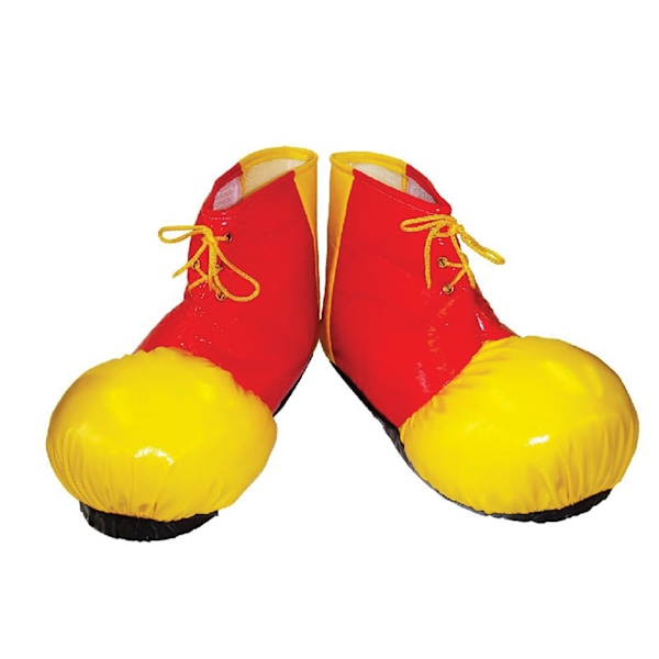 Bristol Novelty Unisex Vuxna Clown Skoskydd En Storlek Röd/Gul Red/Yellow One Size