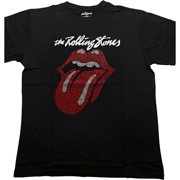 The Rolling Stones Unisex Vuxen Prydd Logotyp T-shirt XL Bla Black XL