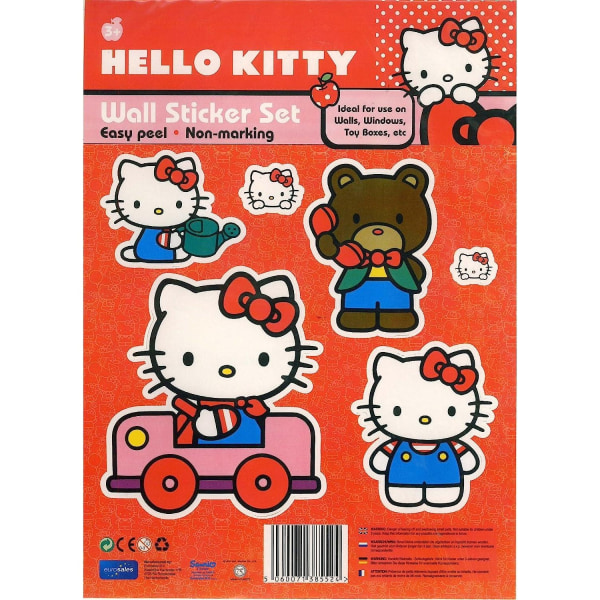 Hello Kitty Classic Sign Wall Sticker One Size Flerfärgad Multicoloured One Size