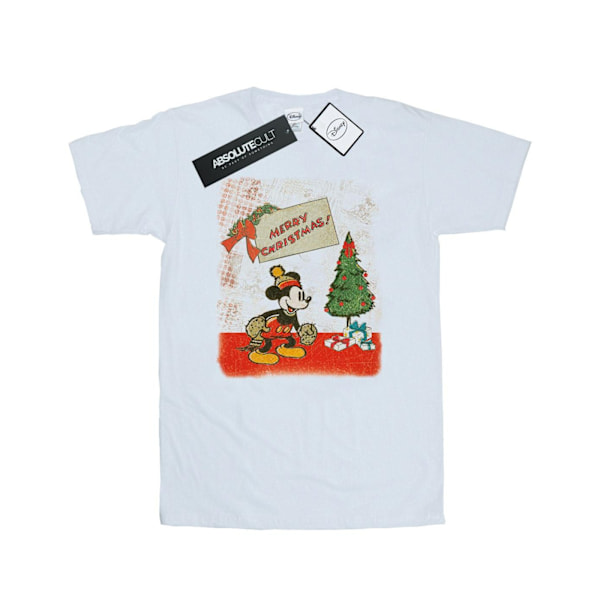 Disney Herr Mickey Mouse Vintage Jul T-shirt L Vit White L