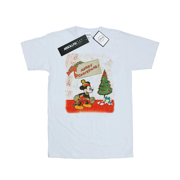 Disney Herr Mickey Mouse Vintage Jul T-shirt XL Vit White XL