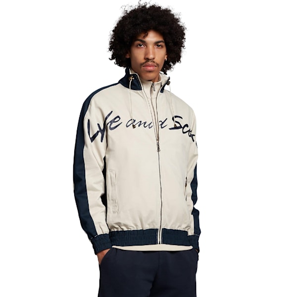 Lyle & Scott Herrsportjacka med paneler S Vit White S