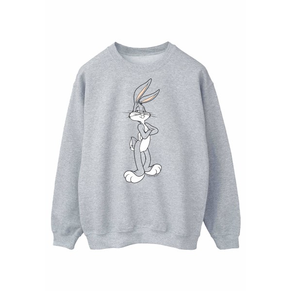 Looney Tunes Mens Bugs Bunny Crossed Arms Sweatshirt 3XL Sports Sports Grey 3XL