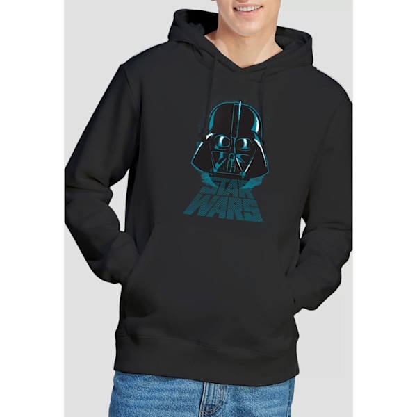 Star Wars Herr Darth Vader Sliten Hoodie XL Svart Black XL
