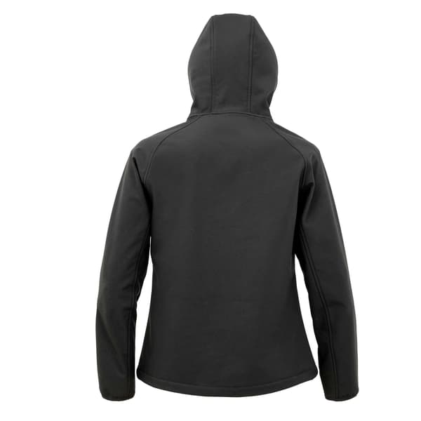 Result Återvunnen Dam 3-lagers tryckbar Soft Shell Jacka Black XL