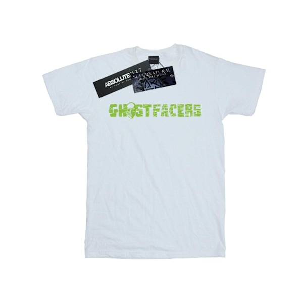 Supernatural Mens Ghostfacers Logo T-Shirt M Vit White M