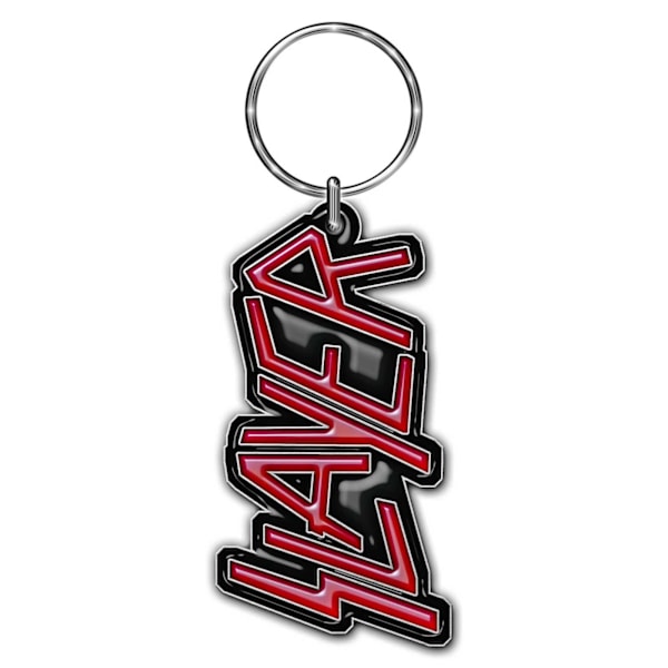 Slayer Die Cut Logo Nyckelring One Size Röd/Silver/Svart Red/Silver/Black One Size